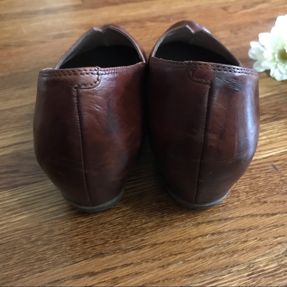Dansko Liliana Chestnut Burnished Calf Wedge Sz 40 - Picture 6 of 7